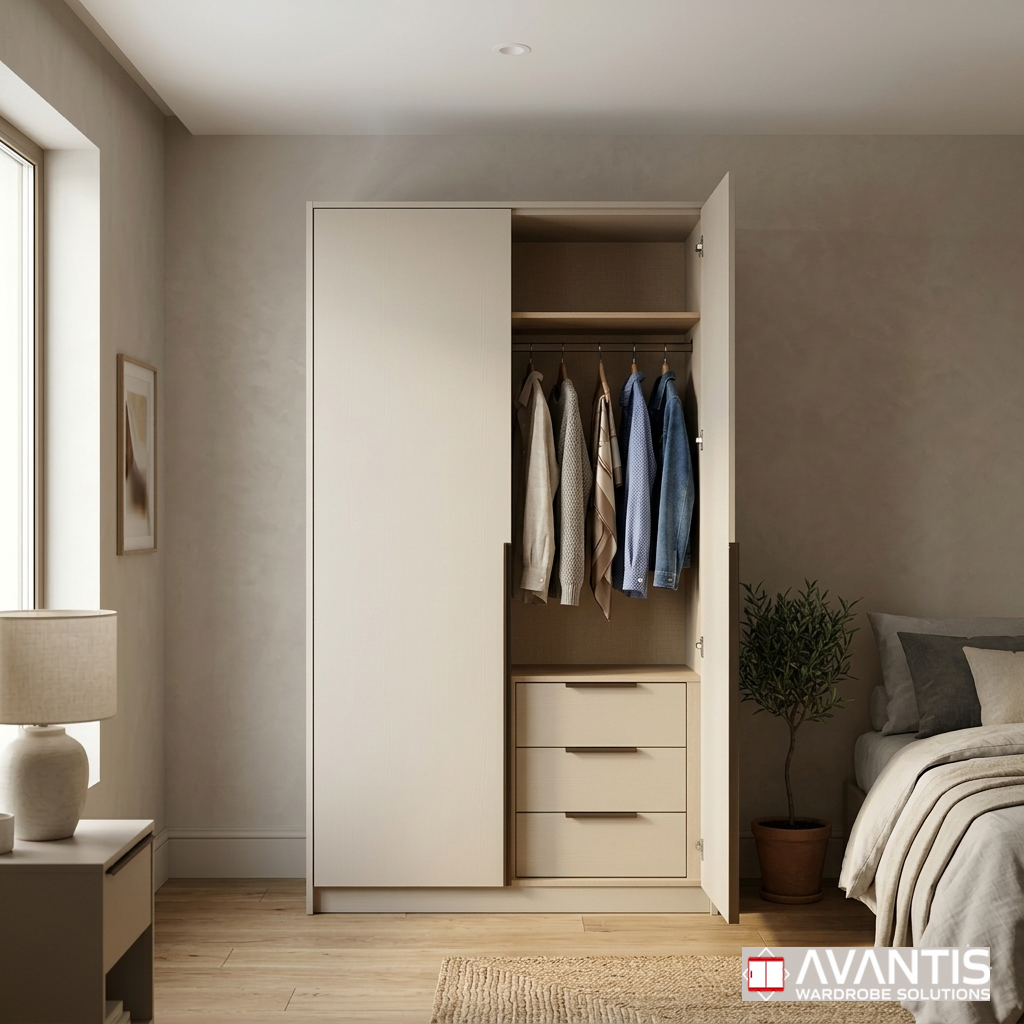 2-Doors Hinged Wardrobe