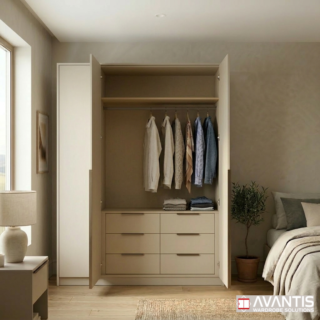 3-Doors Hinged Wardrobe